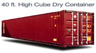 40 ft. High Cube Dry Container